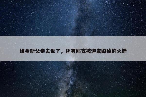 维金斯父亲去世了，还有那支被道友毁掉的火箭